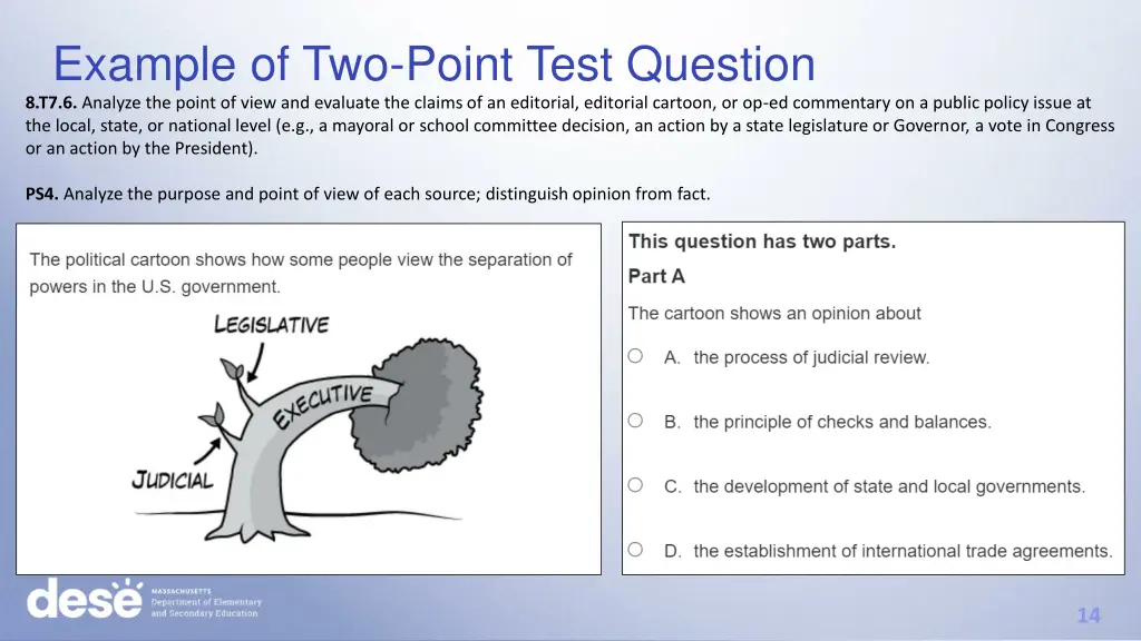 example of two point test question 8 t7 6 analyze