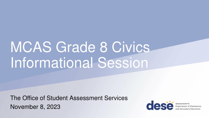 mcas grade 8 civics informational session