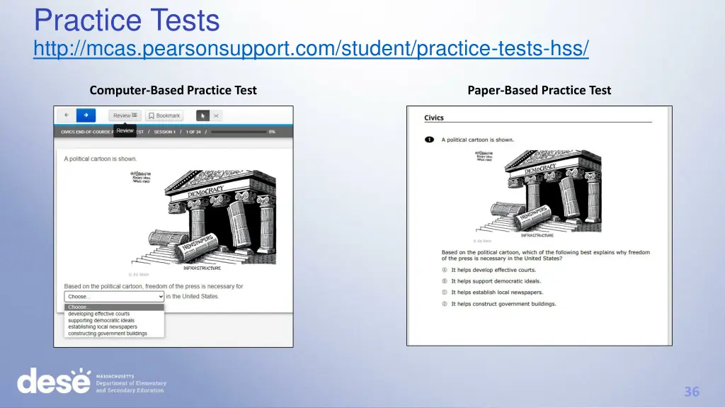 practice tests http mcas pearsonsupport 1