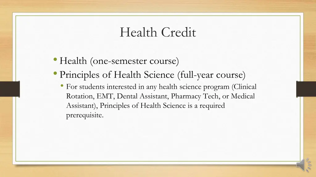 health credit