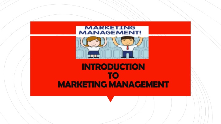 introduction to marketing management