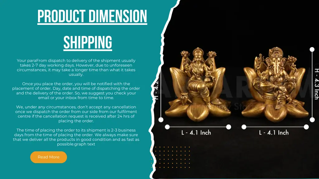 product dimension shipping
