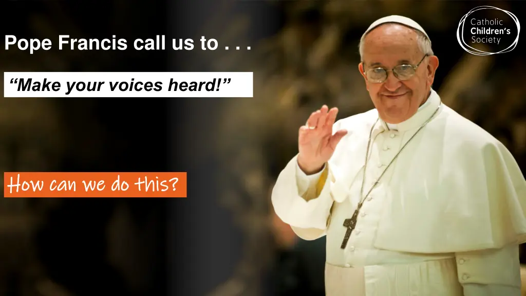 pope francis call us to