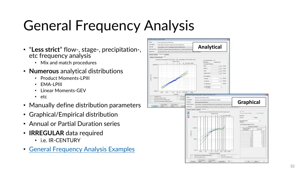 general frequency analysis