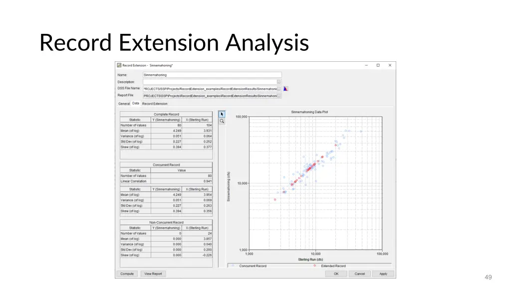 record extension analysis 1