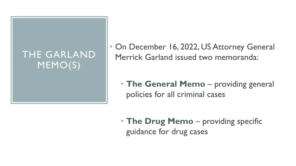 on december 16 2022 us attorney general merrick