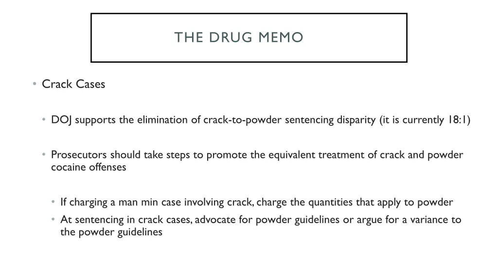 the drug memo 3