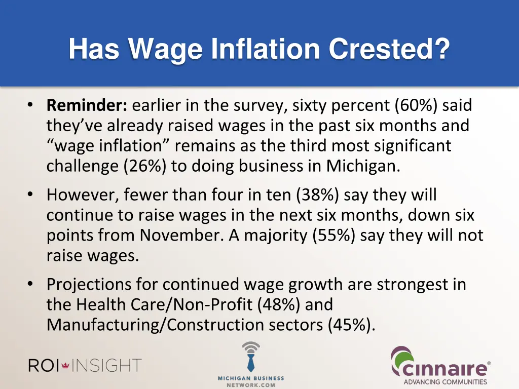 has wage inflation crested