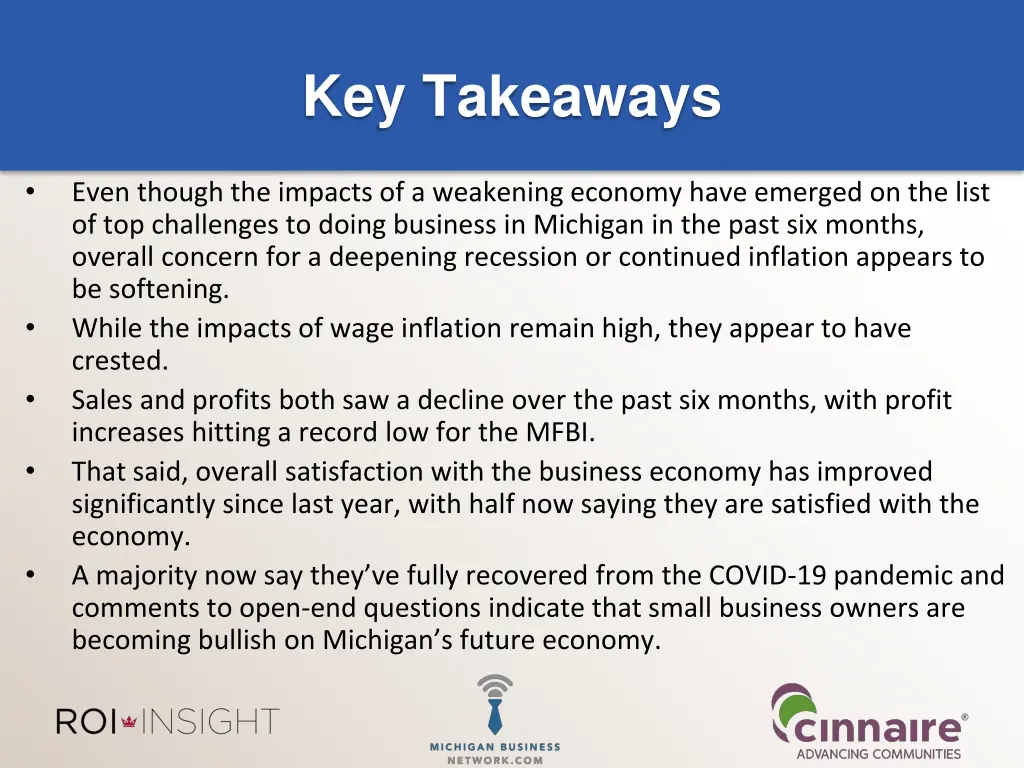 key takeaways