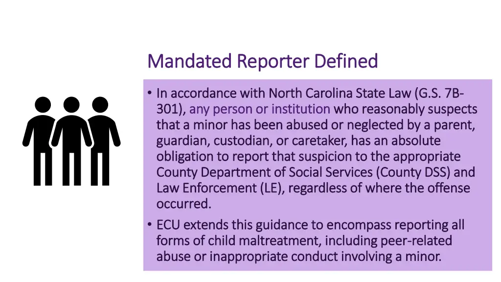 mandated reporter defined mandated reporter