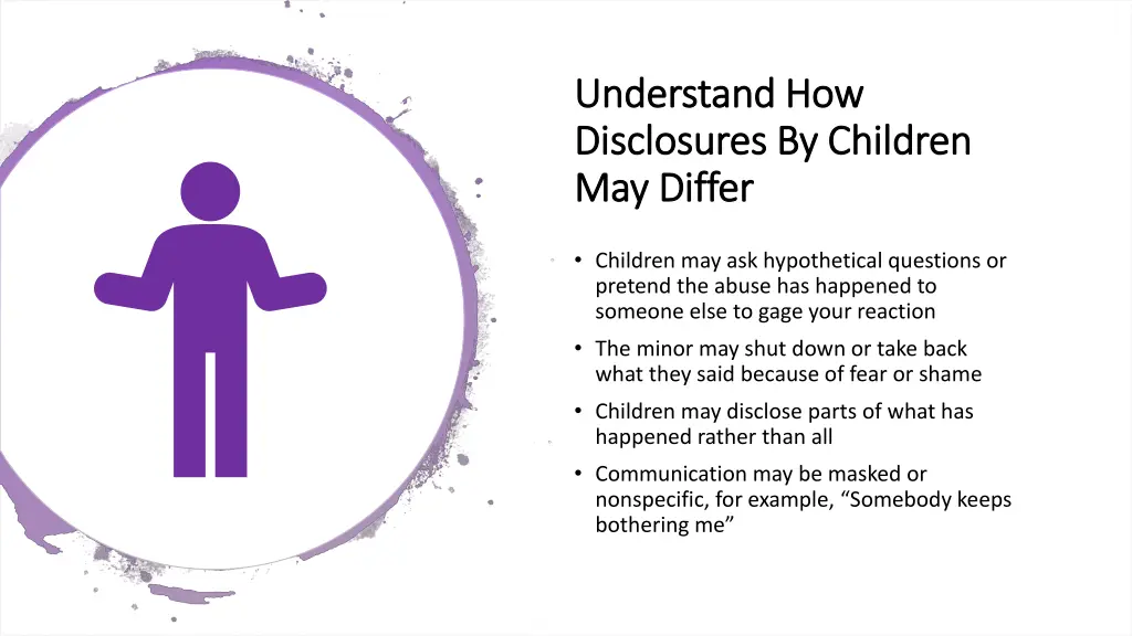 understand how understand how disclosures