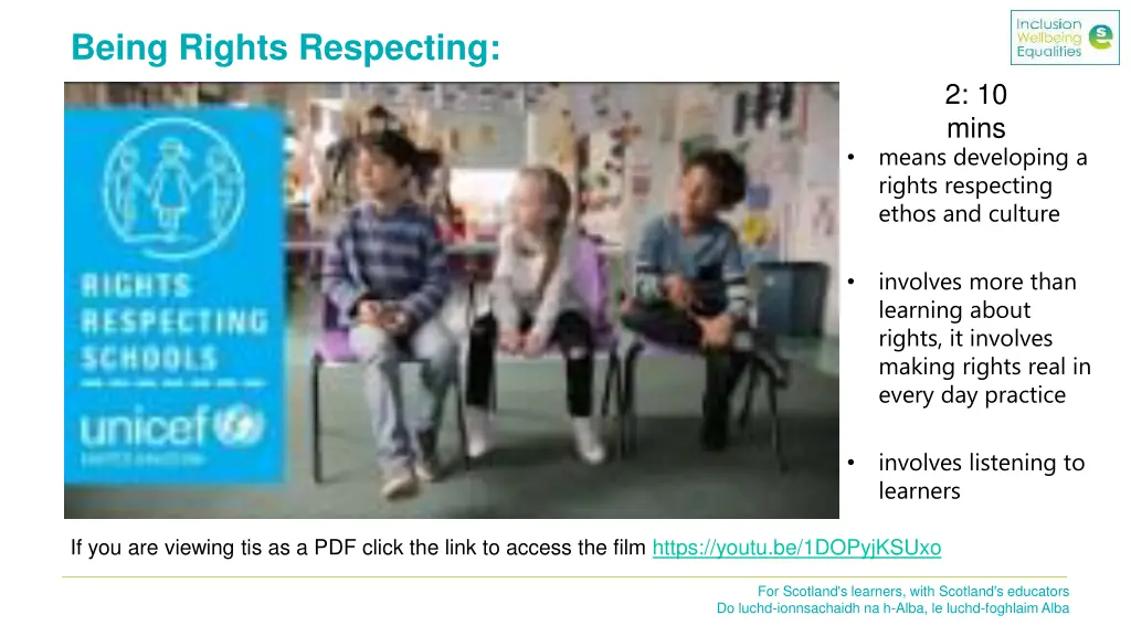 being rights respecting