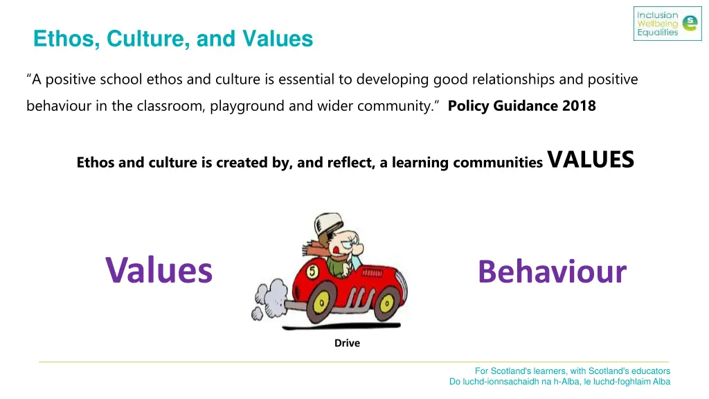 ethos culture and values