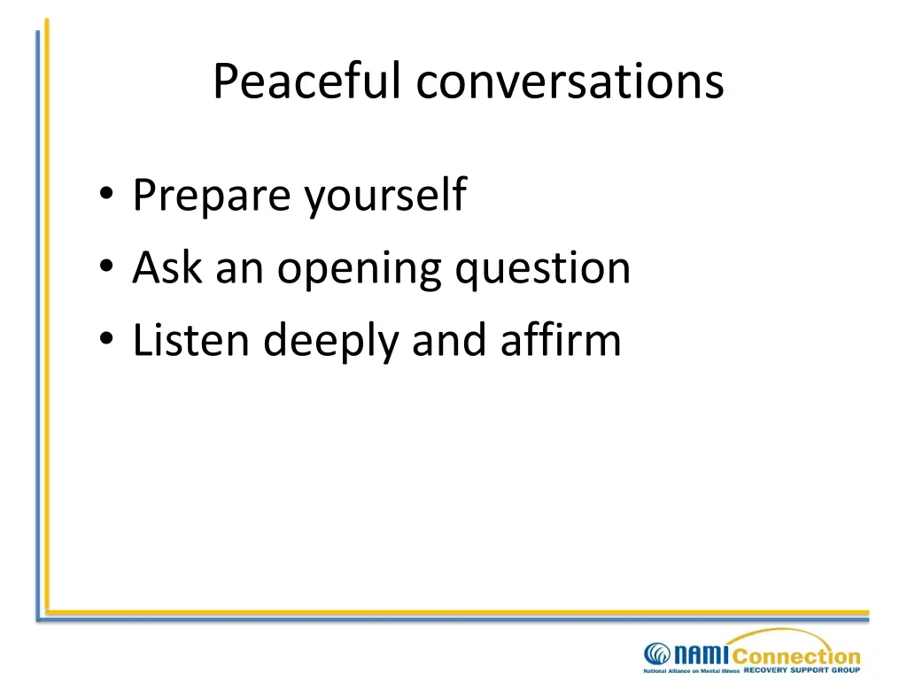 peaceful conversations 3