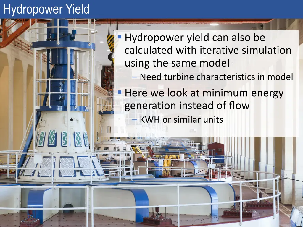 hydropower yield