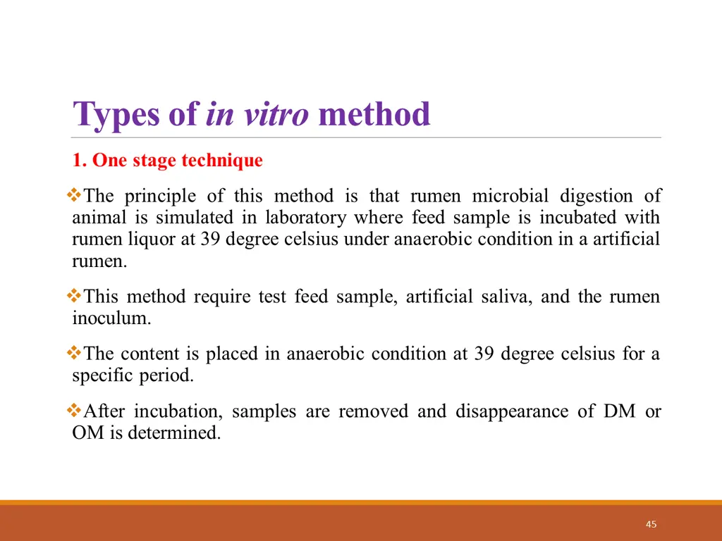 types of in vitro method