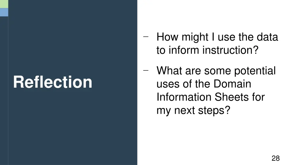 how might i use the data to inform instruction