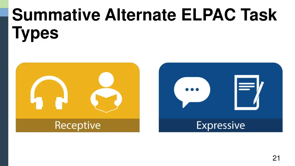 summative alternate elpac task types