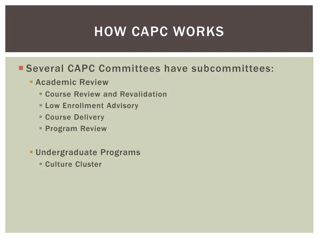 how capc works 4