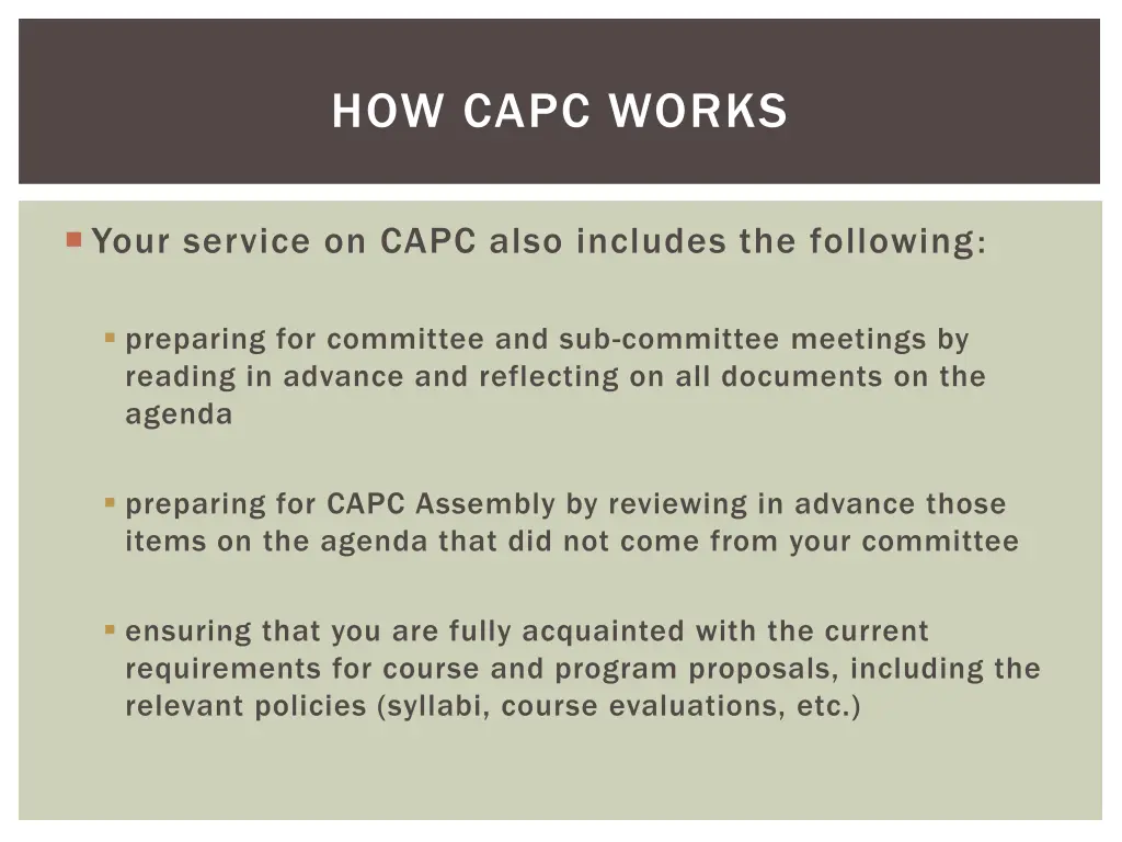 how capc works 7