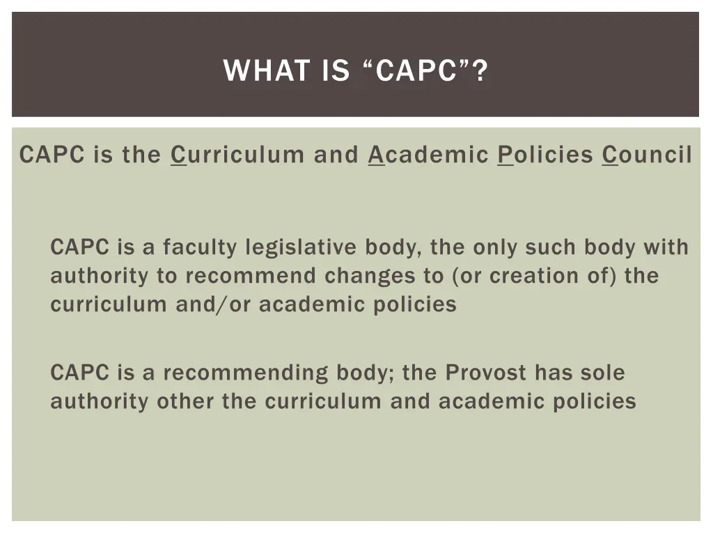 what is capc