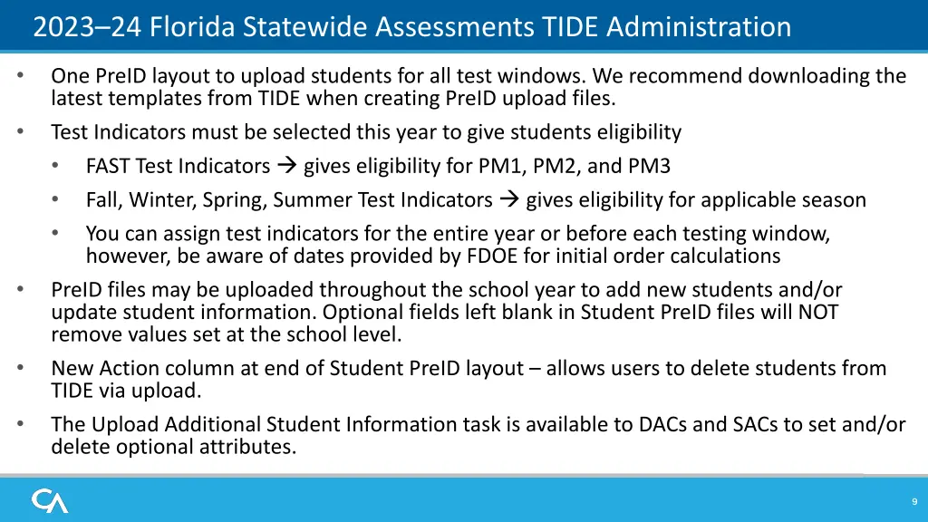 2023 24 florida statewide assessments tide
