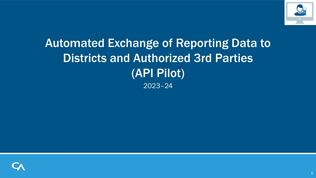 automated exchange of reporting data to districts