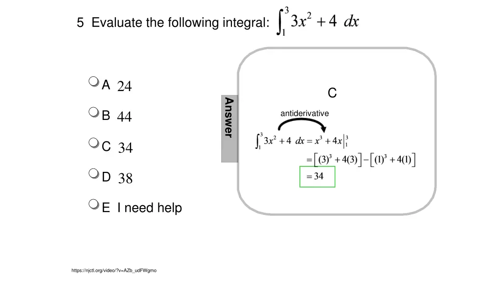 5 evaluate the following integral