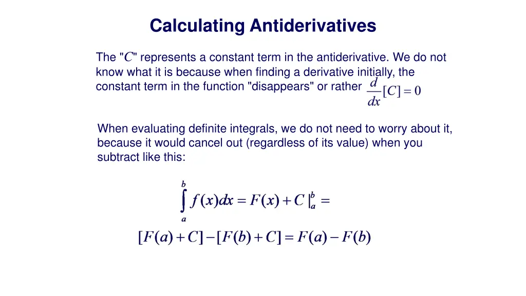 calculating antiderivatives 1