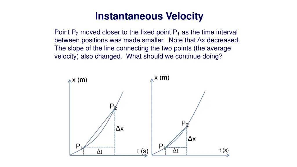 instantaneous velocity 2