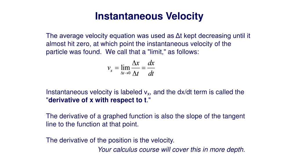 instantaneous velocity 4