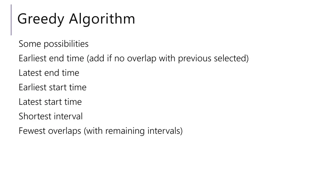 greedy algorithm