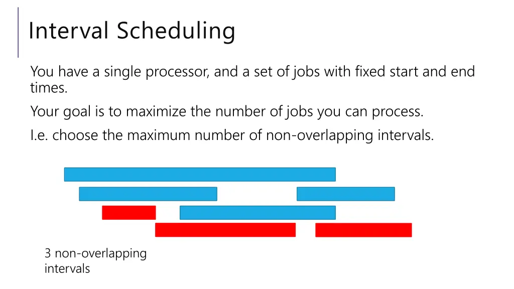 interval scheduling 1