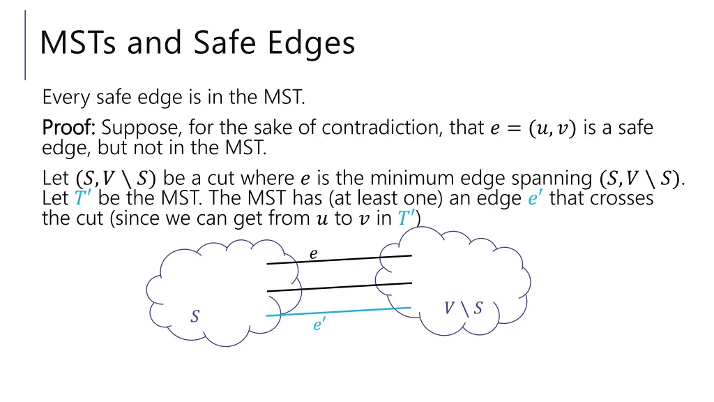 msts and safe edges