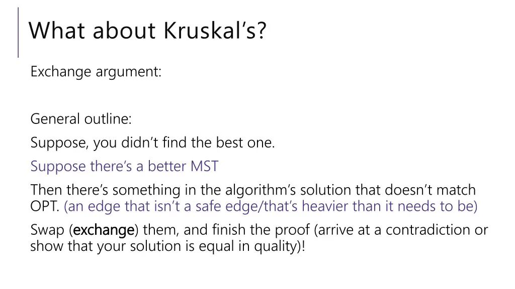 what about kruskal s