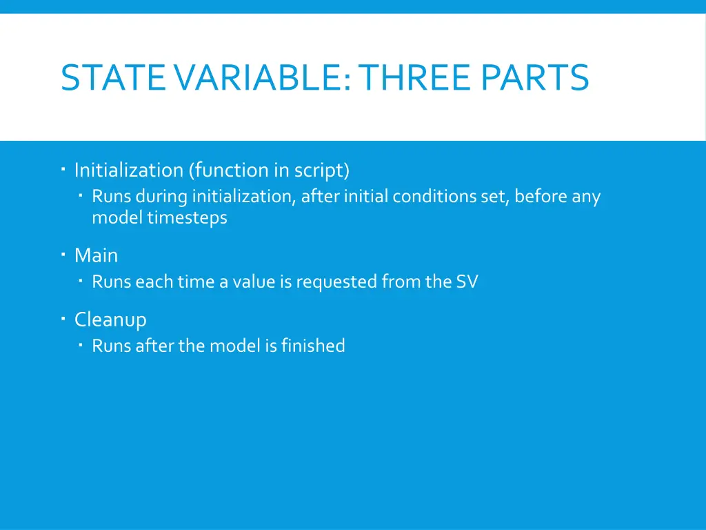 state variable three parts