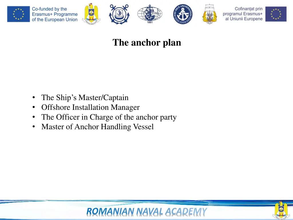 the anchor plan