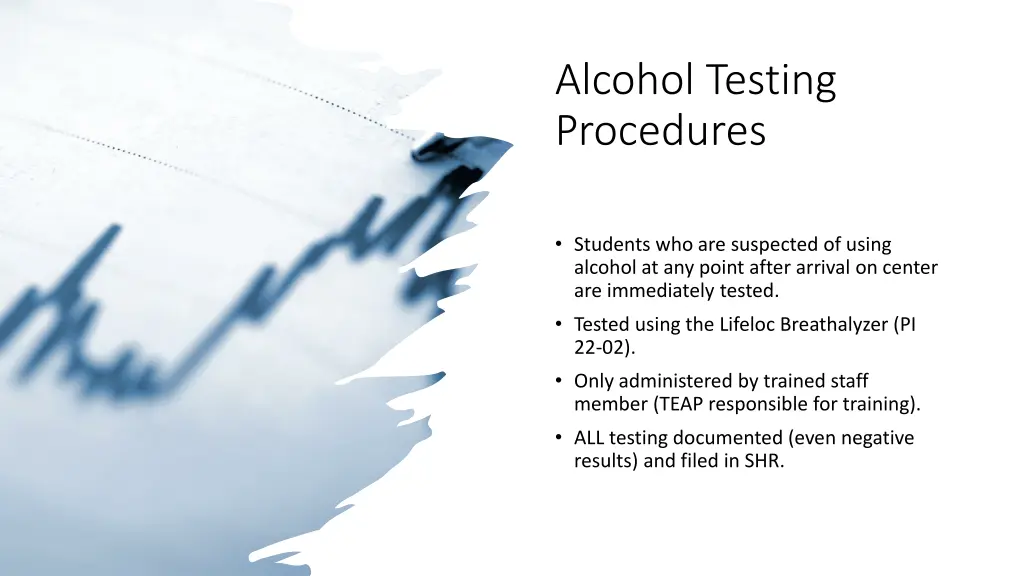 alcohol testing procedures