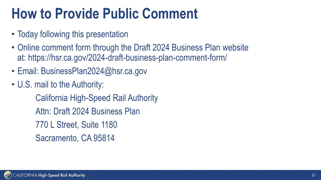 how to provide public comment