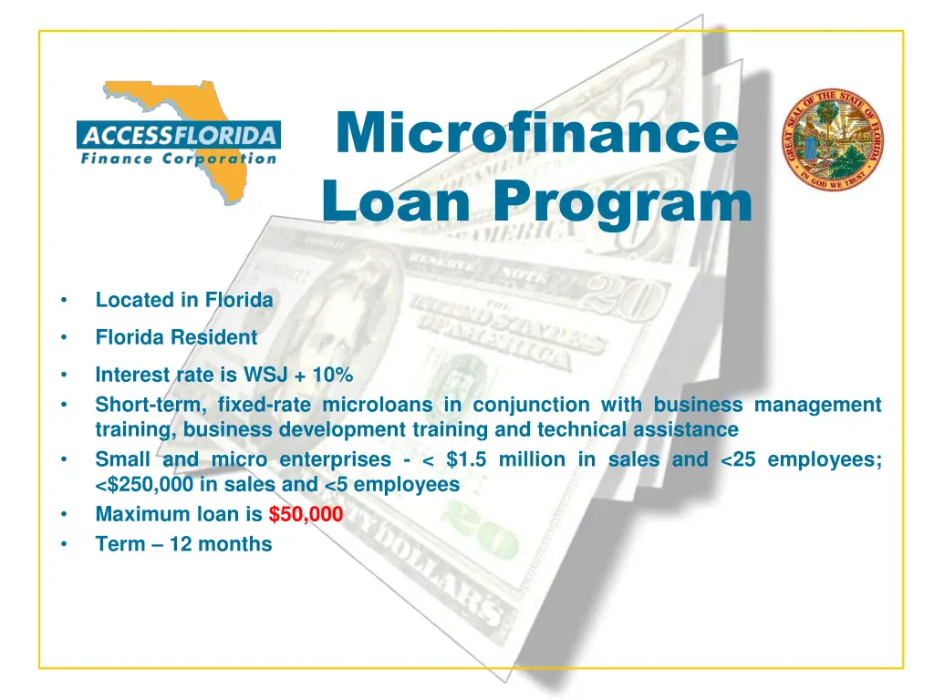 microfinance loan program