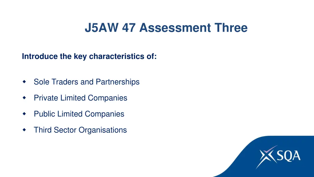 j5aw 47 assessment three
