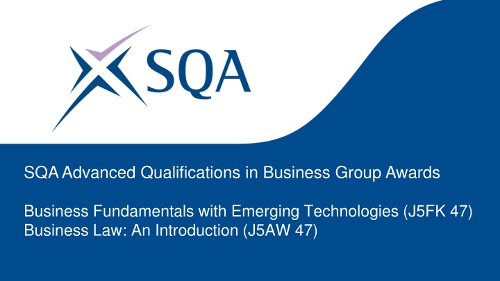 sqa advanced qualifications in business group