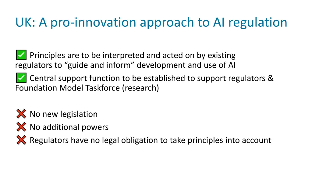 uk a pro innovation approach to ai regulation