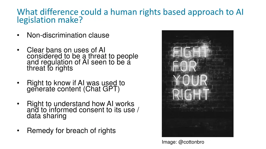 what difference could a human rights based