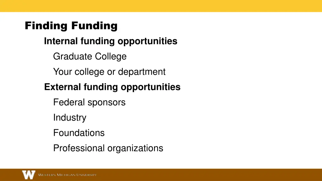 finding funding internal funding opportunities