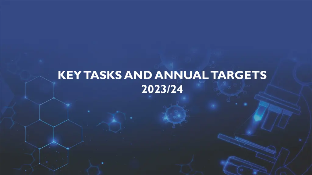 key tasks and annual targets 2023 24