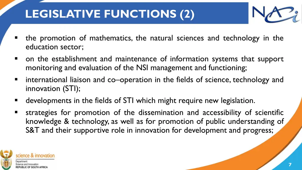 legislative functions 2