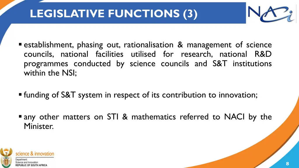 legislative functions 3