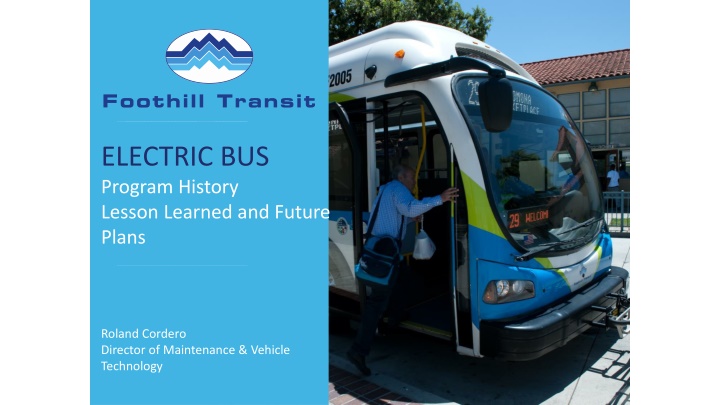 electric bus program history lesson learned