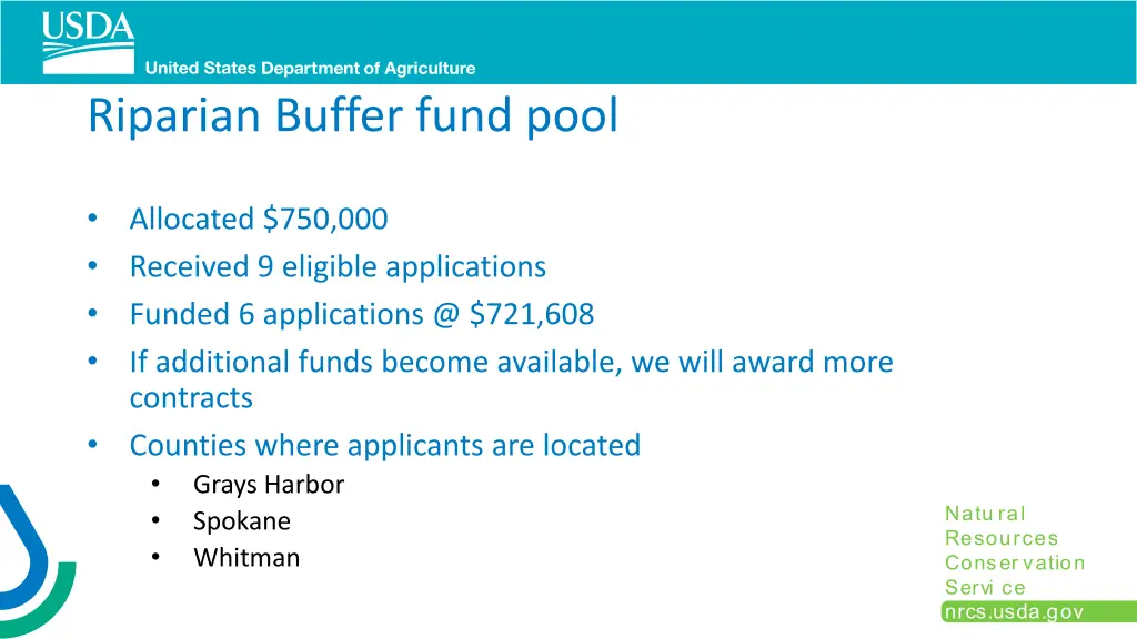 riparian buffer fund pool